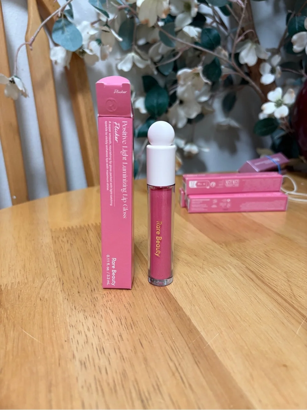 Rare BeautY Positive Light Luminizing Lip Gloss FLICKER, 0.11oz, BNIB, AUTHENTIC